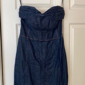 Betsey Johnson Strapless denim dress